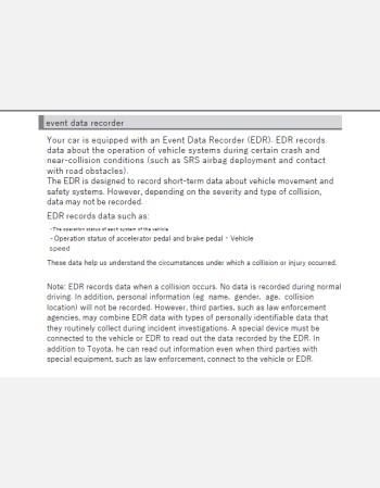 toyota porte 2018-2019 owners manual in english